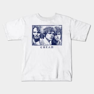 Cream \/\/\/\ Original Vintage Look Fan Design Kids T-Shirt